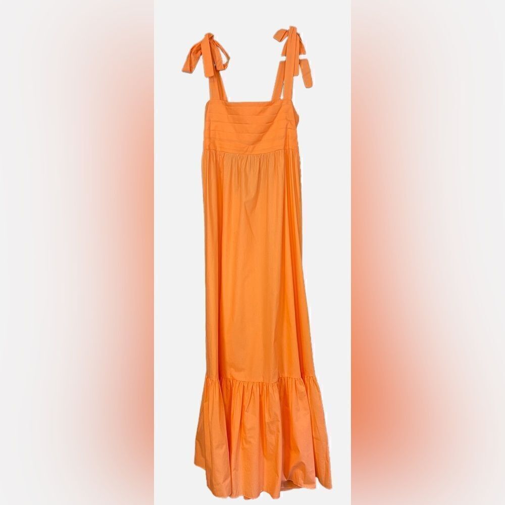 REVOLVE Misa Serafina square neck sundress cottagecore Tangerine cut out NWT M - Picture 7 of 11